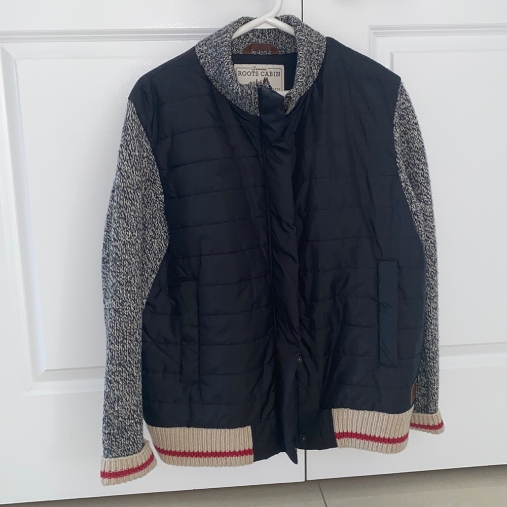 Roots Black and Gray Women's Jacket